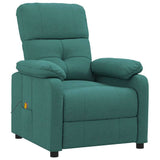 Vidaxl massagestoel stof donkergroen