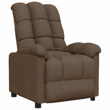 Vidaxl fauteuil verstelbaar stof bruin