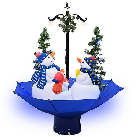 Vidaxx Choinka śnieżna z podstawą parasola 75 cm PVC niebieska