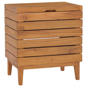Vidaxl wasmand 40x30x45 cm massief teakhout