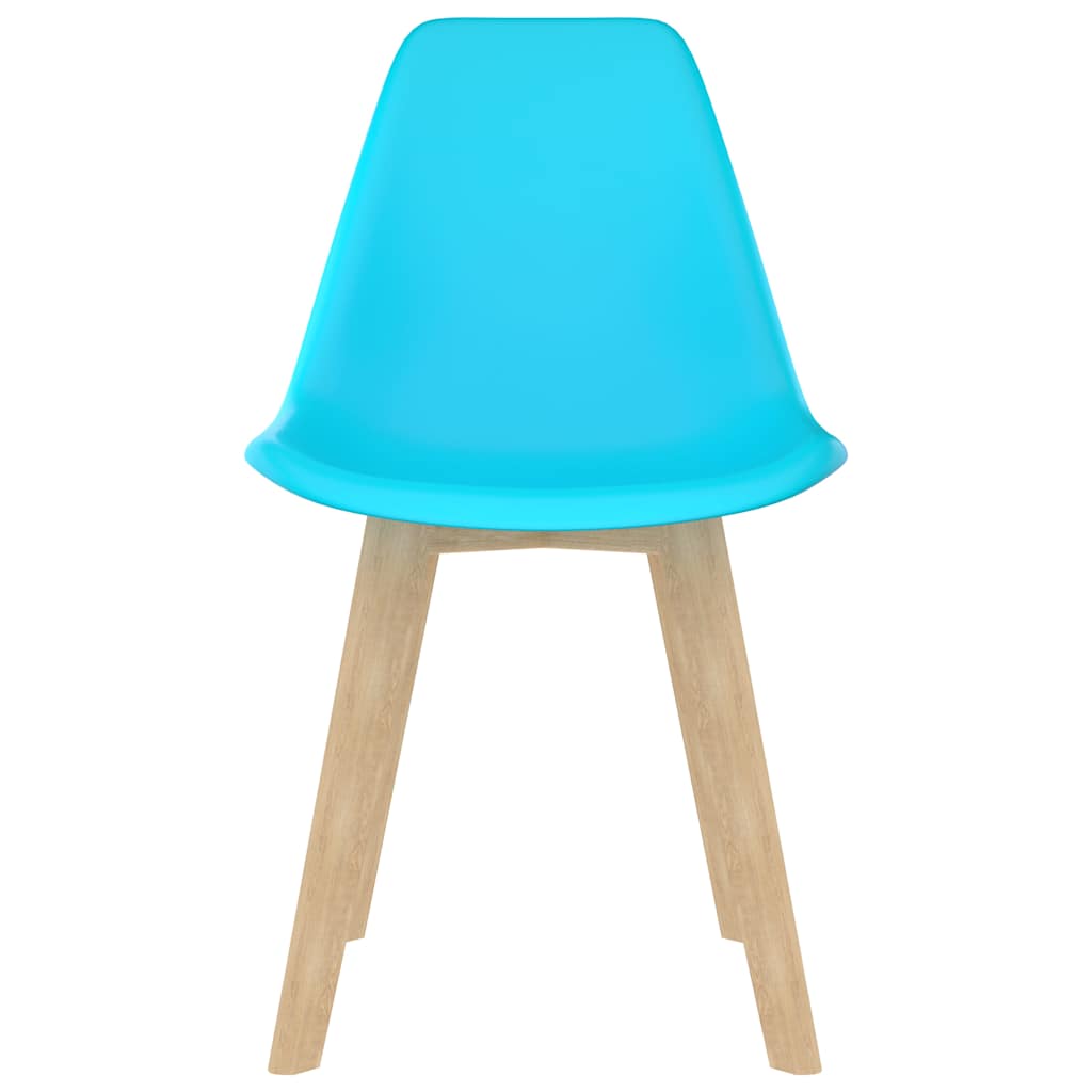 Vidaxl eetkamerstoelen 6 st kunststof blauw