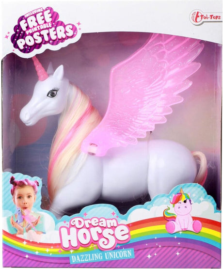Toi-toys Dream gra figurka jednorożca z ruchomymi skrzydłami