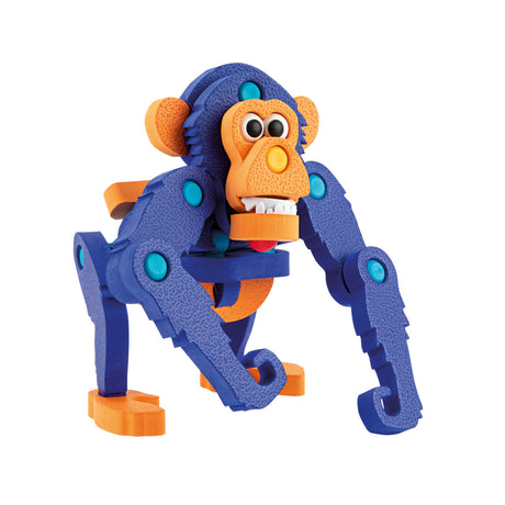 Toi-zabawki rzemieślnicze puzzle małpa junior 25,8 cm niebieskie 59-częściowe