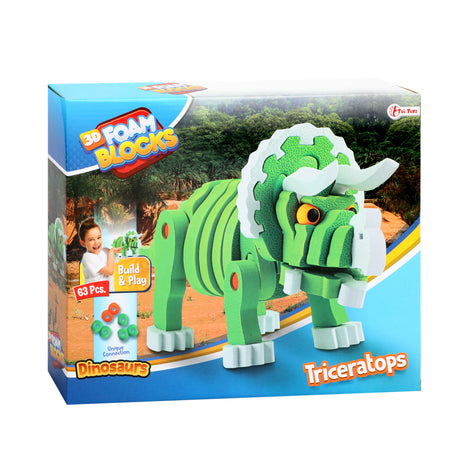 Puzzle rzemieślnicze Toi-zabawki tricera junior 25,8 cm zielone, 59 elementów