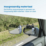 Proplus caravanspiegel vlak glas 410x140x190 mm
