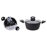 Doskonały Braadpan z Lid 24 cm kute aluminium