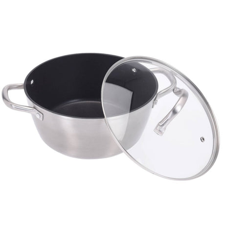 Doskonała patelnia AGD 24 cm + szklana pokrywa
