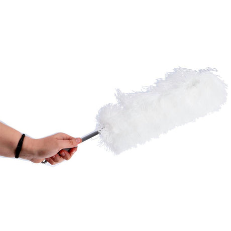 Ultraczysty miotełka do kurzu z mikrofibry 56 cm biało-szary