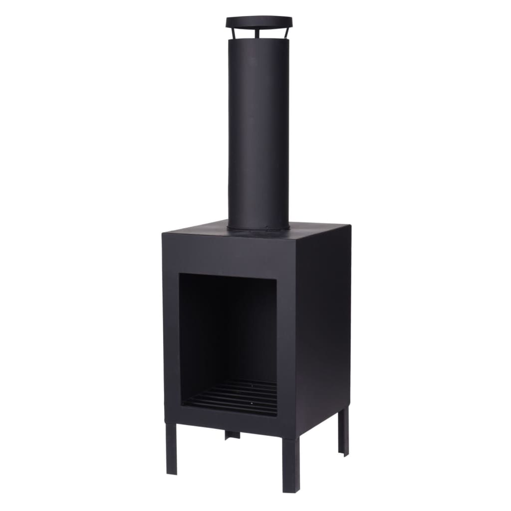 Kominek progarden z kominem 100 cm czarny