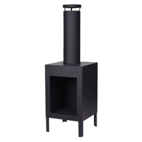 Kominek progarden z kominem 100 cm czarny