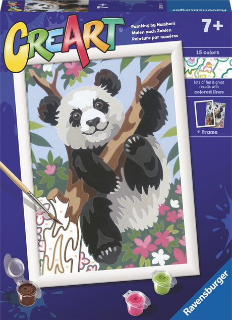 Ravensburger Crerec Painting na Numer - Gra w Panda
