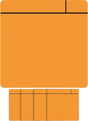 Smit visual magneet scrum - 75x75mm - oranje - 5 stuks