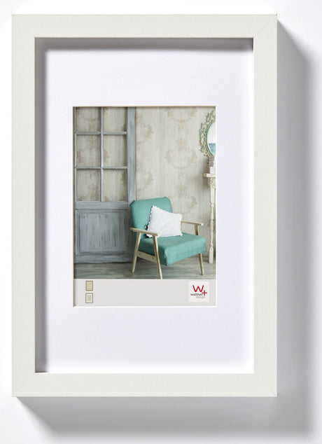 Walther Stockholm - drewniana rama mdf - rozmiar zdjęcia 18x24 cm - biała