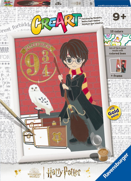 Ravensburger Creart Harry Potter Magiczna podróż - malowanie po numerach dla dzieci