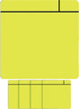 Smit visual magneet scrum - 75x75mm - geel - 5 stuks