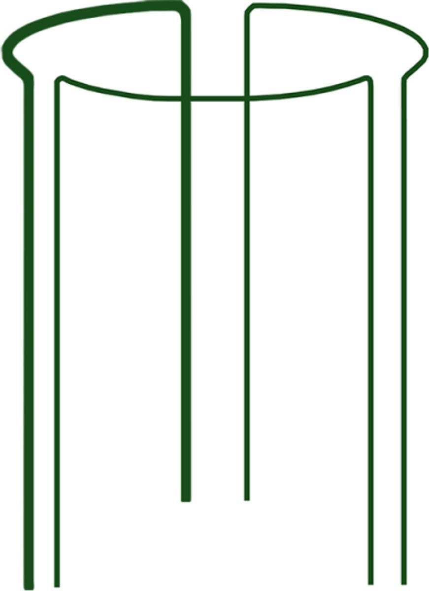 Bradas - plantensteun - 1 3 ring 40x115cm - modulaire constructie - groen pvc