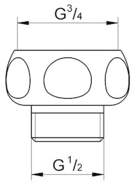 Ramię przyłączeniowe prysznicowe Grohe Relexa 28817000