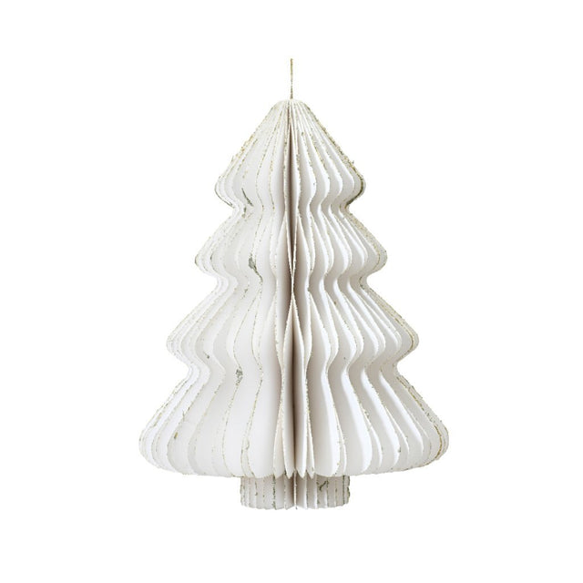 Drzewo papierowe Decoris 11,3x15 cm białe