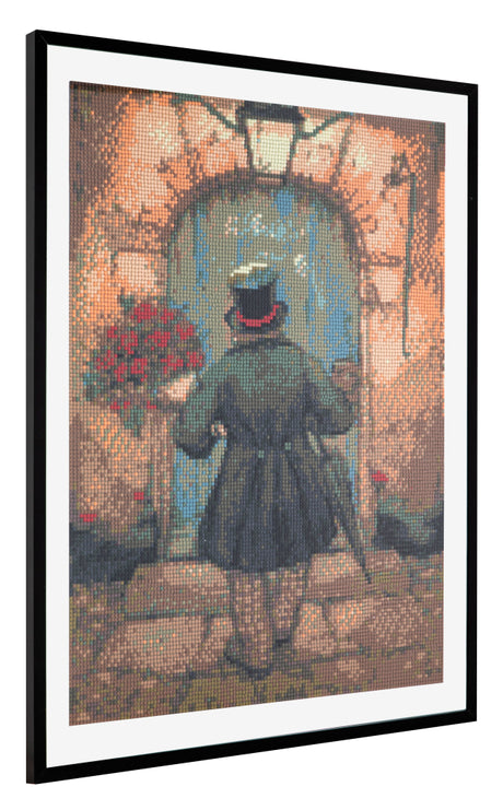Diamentowy obraz Grafix Anton Piece Man z różami 40x50cm