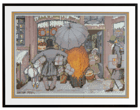 Diamentowy obraz Grafix Anton Piecek na wystawie sklepowej 40x50cm
