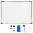Vidaxl Whiteboard Magnetic 70x50 cm stalowa biała