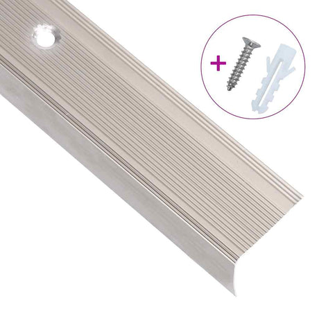 Vidaxl trapneuzen l-vormig 5 st 90 cm aluminium champagnekleurig