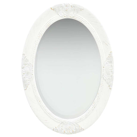 Vidaxl Wall Mirror Baroque Style 50x70 cm White