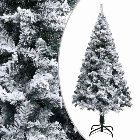 Vidaxl Kunstkerstboom ze śniegiem 150 cm zielonym