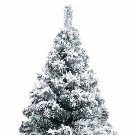 Vidaxl Kunstkerstboom ze śniegiem 150 cm zielonym