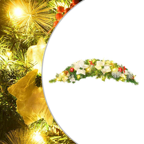Vidaxl Christmas Arch ze światłami LED 90 cm PVC Green