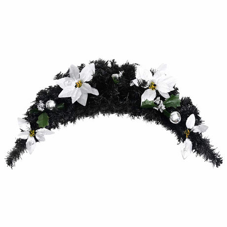 Vidaxl Christmas Arch ze światłami LED 90 cm PVC czarny