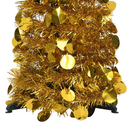 Vidaxl Kunstkerstboom Pop-up 120 cm zwierzaka złota