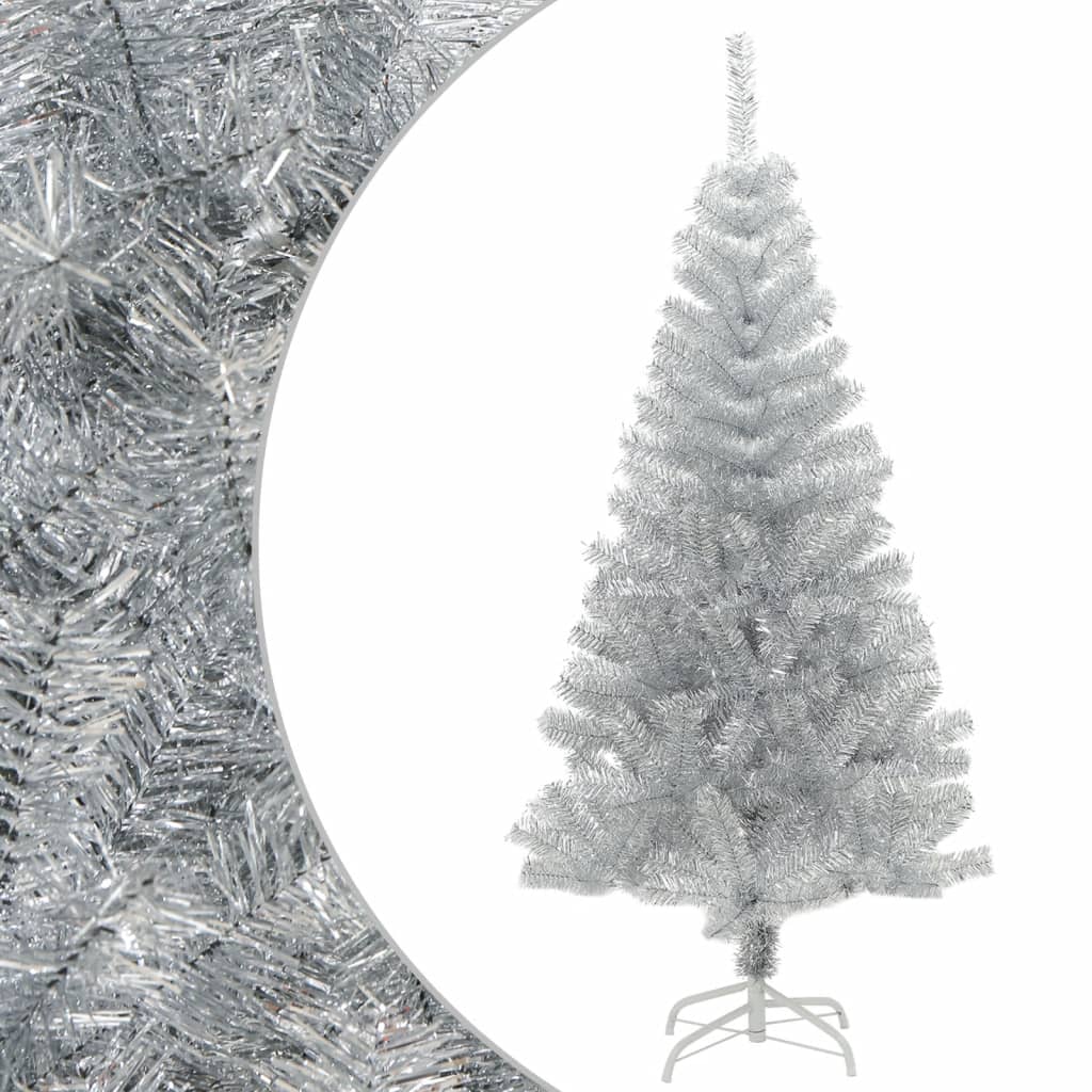 Vidaxl kunstkerstboom ze standardowym srebrnym kolorem 150 cm