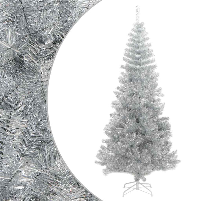 Vidaxl kunstkerstboom ze standardowym 210 cm CAP Srebrnym
