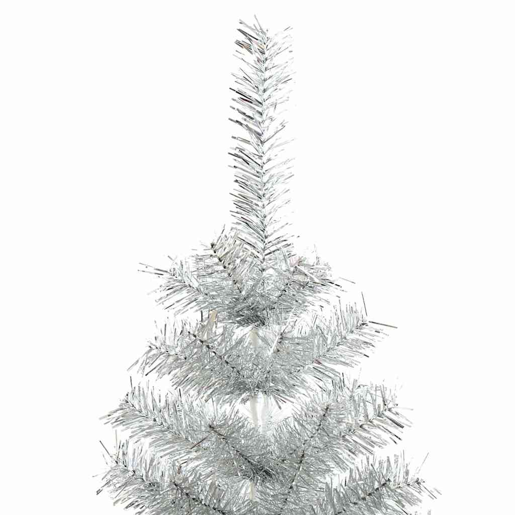 Vidaxl kunstkerstboom ze standardowym 210 cm CAP Srebrnym