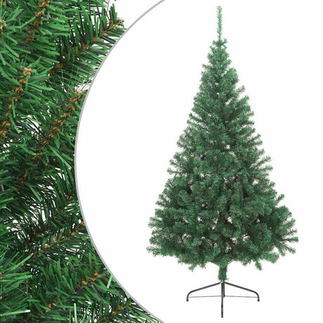Sztuczna choinka Vidaxx ze standardową połówką 180 cm PVC w kolorze zielonym