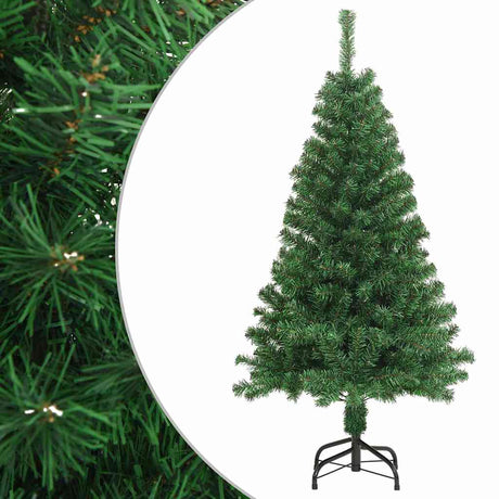 Vidaxl kunstkerstboom z grubymi gałęzami 150 cm PVC zielony