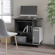 Vidaxl computerbureau 80x50x75 cm spaanplaat grijs