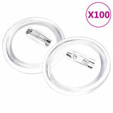 Guziki VidaXL z szpilkami 100 szt. 58 mm akryl