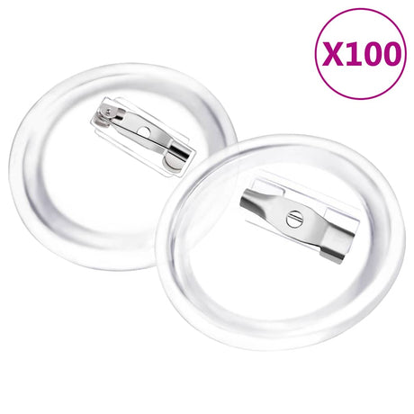 Guziki VidaXL z szpilkami 100 szt. 25 mm akryl