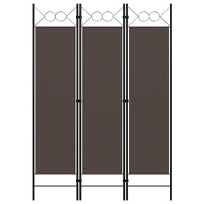 Vidaxl kamerscherm met 3 panelen 120x180 cm bruin