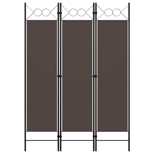 Vidaxl kamerscherm met 3 panelen 120x180 cm bruin