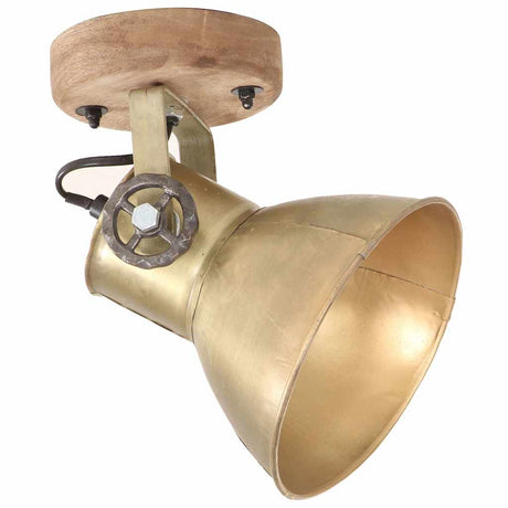 Lampy ścienne i sufitowe VidaXL przemysłowe 2 szt. E27 20x25 cm kolor mosiądzu
