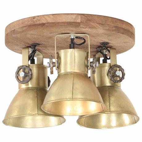 Przemysłowa lampa sufitowa Vidaxx 25 w e27 42x27 cm w kolorze mosiądzu