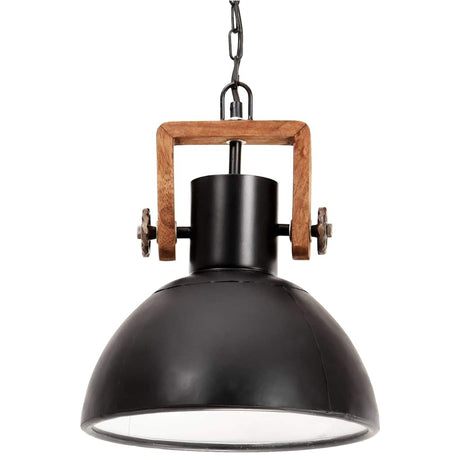 Lampa wisząca Vidaxx przemysłowa okrągła 25 w e27 30 cm czarna