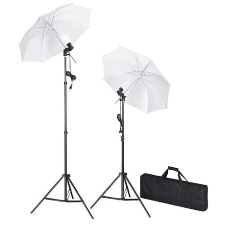 Zestaw studia fotograficznego Vidaxl z tłem, lampami i parasolami