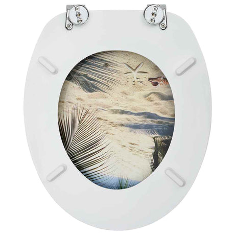 Vidaxl toalety z Lid Beach MDF