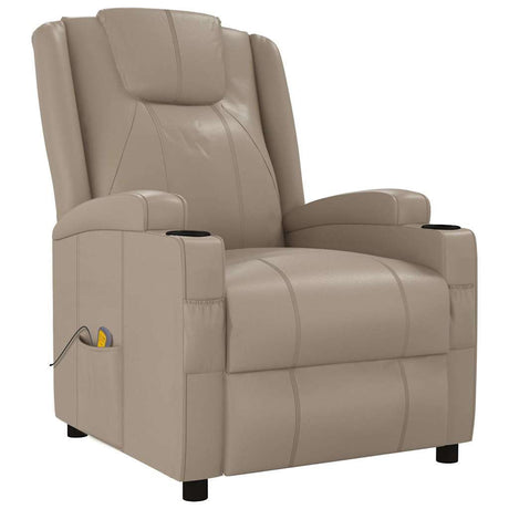 Vidaxl massagestoel kunstleer cappuccinokleurig