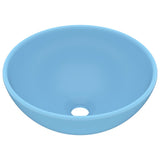 Vidaxl Washbasin Run 32.5x14 cm ceramiczny Matt jasnoniebieski