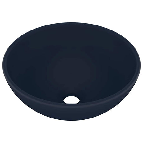 Vidaxl Washbasin Run 32.5x14 cm ceramiczna mata z ciemnoniebieski